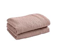 UNIVERSDECOR Lot de Serviettes invité éponge Spa 30 x 50 cm / 400 GR/m² (2, Vieux Rose)