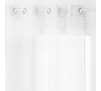 UNIVERSDECOR Voilage Moly tamisant 135 x 240 cm Atmosphera (Blanc)