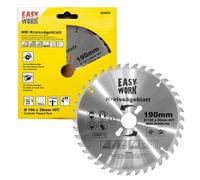 Easy Work Lame De Scie Circulaire Universelle HM 190 x 30 x 1,7 mm 40 Dents