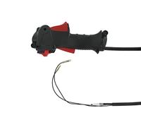 Universel - Poignée Universelle pour Débrousailleuse - Poignée Complète avec Bouton on/Off - Compatible Toute Marque - Adaptable sur Guidon de 24 mm - Câbles 1030 mm