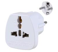 Universel Voyage Adaptateur vers Type C Fiche, Mondial Prise Convertisseur pour 200+ Pays, 2300W International Chargeur, Compact Tourisme Raccord avec Protection pour Europe Trajet et Affaires