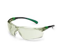 Univet Lunettes de protection 506 UP In/Out G65 – Noir/Vert, anti‑rayures, légères