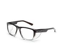 UNIVET | Lunettes de protection de travail, verres anti-rayures, élégants, 571 Diamond Clear KN (EN166, EN170), Diamond/After dark