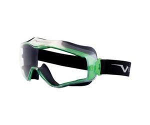 Univet Lunettes vision totale 6x3 EN 166, EN 170 Monture vert mét./vert, verres transp. Quantité:1