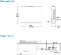 UNIVIEW NVR 4 canaux, jusqu'à 12MP, jusqu'à 10TB HDD, SMART VCA, SIP par NVR