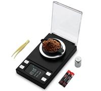 UNIWEIGH Balance à milligrammes 50g/0.001g,Précision Gramme carat échelles | Balance Mini Mg professionnelle avec tare,pelle à poudre,Pour Poudre médicale,bijoux,laboratoire,Échelle de poche,poids cal