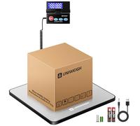 UNIWEIGH Balance postale,précision 440lb/10g Balance commerciale | grande plate-forme durable acier inoxydable,balance robuste pour colis,bagages,courrier,entrepôts,petites entreprise,domicile