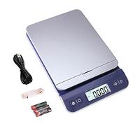 UNIWEIGH Balances postales 39kg/86lb, Pèse colis, balance colis, balance d'expédition, balance postale avec fonction de Tare pour bureau, entrepôt, lettre, bagages, avec câble USB, mètre ruban, bleu.