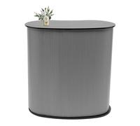 Unkonwcy Pupitre sur pied pour sol, exposition, bureau, réception, comptoir, pliable, comptoir de réception, rond, vente