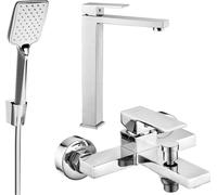 Uno R62 Mélangeur lavabo et baignoire avec accessoires, chrome (71413R62-00)