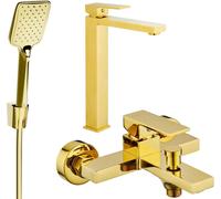 Uno R62 Mélangeur lavabo et baignoire avec accessoires, or (71413R62-50)