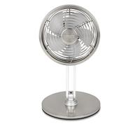 Ventilateur sans fil Unold STEEL FLEX 86705 | silencieux et sans fil – ventilateur de table en acier inoxydable, autonomie de 12 heures, USB-C, 3 vitesses, pivotant à 360° – mini ventilateur