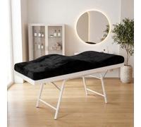 Untitled Matelas Anatomique Wave à Mousse à mémoire de Forme, 190x70 cm, pour Le canapé de cosmétologie, Table de Massage - Noir