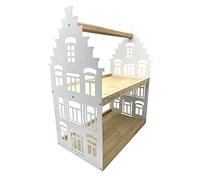 UNUS Home Présentoir à thé blanc, 2 étages avec poignée, structure en métal
