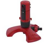 Unyqoos® Arroseur rotatif – Arroseur de pelouse à 360° avec 3 types de jets (jet simple, double et large), pour une surface allant jusqu'à 110 m², en plastique, avec raccordement standard
