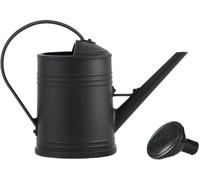 Unyqoos® Arrosoir 2 L – Arrosoir en plastique PP de couleur noire mate, avec un bec verseur long et un embout de pulvérisation fin, poignée incurvée, léger, idéal pour l'intérieur et l'extérieur