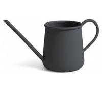 Unyqoos® Arrosoir en métal de 1 litre – en métal galvanisé avec revêtement en poudre mat, couleur anthracite, avec un bec verseur long, idéal pour les plantes d'intérieur et les fleurs