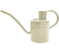 Unyqoos® Arrosoir vintage, 1 litre – acier galvanisé, couleur crème, résistant à la rouille, avec un manche ergonomique et un bec verseur long, idéal pour les plantes d'intérieur