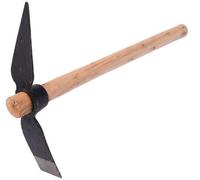 Unyqoos® : Bêche de jardin multifonctionnelle pour désherber, creuser et semer – Lame en acier au carbone, manche en bois massif, double face (pointue et plate), ergonomique