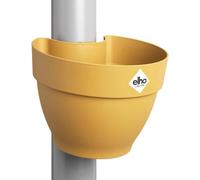 Unyqoos® Campana : jardinière verticale à suspendre sur la gouttière, pour plantes, dimensions 21,6 x 16,3 cm, couleur jaune/jaune miel