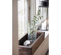 Unyqoos® : Coffre en bois massif, fabriqué à partir de bois de récupération, boîte de rangement vintage avec des éléments en métal, multifonctionnelle, dimensions approximatives : 35 x 21 x 6,5 cm. Ch