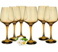 Unyqoos® : Coffret de 6 verres à vin de 300 ml – Design élégant, idéal pour le vin blanc et rouge, verre de haute qualité, forme unique, parfait pour la maison et la restauration