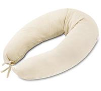 Unyqoos® Coussin ergonomique pour dormir sur le côté, 190 cm – long coussin d'allaitement et de confort avec housse en mousseline respirante, amovible et lavable à 30°C, garnissage en polyester stable