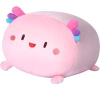 Unyqoos® Coussin peluche salamandre – tissu en Élasthanne ultra-doux, rembourrage en coton, dimensions 39 x 22,5 x 6,5 cm, coussin de couchage en peluche pour enfants et adultes