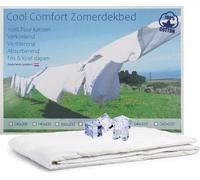 Unyqoos® - Couverture d'été pour lit de jeunesse : couverture d'été rafraîchissante avec rembourrage en coton recyclé, housse en polycoton, 200 g/m e chaleur 4, 120 x 150 cm