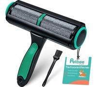 Unyqoos® – Éliminateur de poils d'animaux – Nettoyage automatique, réutilisable avec mini-brosse | Élimine efficacement les poils de chiens et de chats des canapés, des voitures, des vêtements et des 