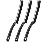 Unyqoos® – Ensemble de 3 brosses de nettoyage (24 cm) | Avec des poils durs et denses, un manche ergonomique avec un trou de suspension – idéal pour les joints, les éviers, les carrelages et les endro