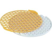Unyqoos® : Ensemble de plusieurs emporte-pièces en plastique – Emporte-pièces pour biscuits et gâteaux, blanc/jaune, 34 x 33 x 1,8 cm