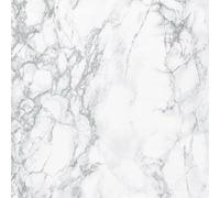 Unyqoos® Film adhésif pour meubles, imitation marbre blanc de Carrare, 67,5 cm x 2 m – Film décoratif en vinyle pour meubles, murs, portes et fenêtres
