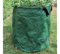 Unyqoos® Grand sac de jardin vert de 250 litres – Sac pour déchets de jardin avec bord supérieur renforcé et poignées de transport, imperméable, réutilisable