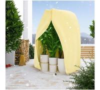 Unyqoos® : Grande housse de protection réutilisable pour plantes, 250 x 360 cm – Couverture d'hiver pour plantes, en tissu non tissé respirant, avec fermeture éclair et cordon de serrage