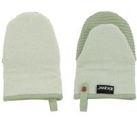Unyqoos® Gripper SILO – Ensemble de maniques (2 pièces), 100% coton, 14 x 21,5 cm, vert, pour une prise en main sûre lors de la manipulation de poêles chaudes
