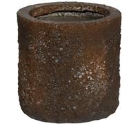 Unyqoos® : Jardinière artisanale pour intérieur et extérieur – couleur marron impérial, résistante aux UV et au gel, pot de culture élégant