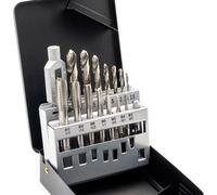 Unyqoos® Kit de taraudage HSSG M3–M12 – Tarauds et forets-mères de 2,5 à 10,2 mm e taraudage réglable, coffret métallique, norme ISO2/6H