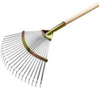 Unyqoos® Laubbesen, largeur de travail de 45 cm – brosse de jardin et de nettoyage robuste, avec fixation de manche fixe, pour une utilisation quotidienne et professionnelle