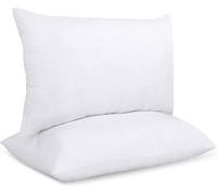 Unyqoos® - Lot de 2 coussins de remplissage, 30 x 50 cm, blanc – Coussins de remplissage pour décoration, avec un rembourrage doux et siliconé, idéaux pour les canapés et les chambres