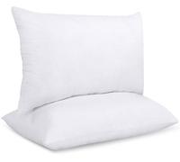 Unyqoos® - Lot de 2 coussins de remplissage, 40 x 70 cm – Coussins décoratifs et luxueux, doux et offrant une bonne tenue grâce à leur garnissage en fibres siliconées, idéaux pour les chambres et les 