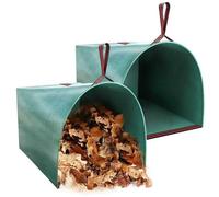 Unyqoos® : Lot de 2 grands sacs de jardin pliables de 272 litres, fabriqués en polyéthylène de 150 g/m², avec poignées renforcées et réutilisables