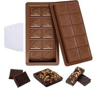Unyqoos® : Lot de 2 moules en silicone en forme de cœur pour chocolat et confiseries, avec spatule en silicone, adaptés au contact alimentaire, résistants à la chaleur du four et au froid du congélate