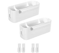Unyqoos® Lot de 2 organisateurs suspendus pour lit, dimensions 33,2 x 12 x 14,7 cm, capacité de charge 5 kg, matériau écologique, crochet amovible, ouverture latérale pour faciliter la recharge – Espa