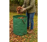 Unyqoos® : Lot de 2 sacs de jardin extra-larges de 270 litres – en tissu PP, avec bord supérieur renforcé et poignées de transport, idéal pour les feuilles, l'herbe et les branches