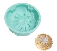 Unyqoos® Moule à pâtisserie rond en silicone, 20 x 20 x 6,2 cm – adapté au contact alimentaire, antiadhésif, résistant à la chaleur du four, du micro-ondes et du congélateur (-40 à 230 °C), lavable au