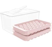 Unyqoos® : Moule compact pour glaçons ronds, avec pelle à glaçons, idéal pour les cocktails, le thé et le café. Économise de l'espace, sans BPA, résistant à la chaleur et réutilisable