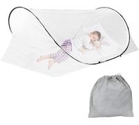 Unyqoos® Moustiquaire pop-up pour voyages, camping et chambres d'enfants – moustiquaire légère et pliable avec fermeture éclair et sac de transport, prête à l'emploi