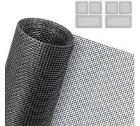 Unyqoos® : Moustiquaire pour fenêtres – Grille anti-insectes découpable, sans perçage, résistante aux chocs, à l'humidité et aux UV, idéale pour les fenêtres, les balcons et la protection des plantes