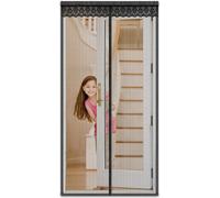 Unyqoos® : moustiquaires magnétiques pour portes de balcon et de cave – filet en fibre de verre, fermetures magnétiques robustes, installation facile sans perçage, adaptées aux animaux domestiques